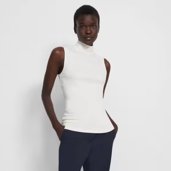 NWT Theory Sleeveless Turtleneck Sweater - Picture 1 of 6